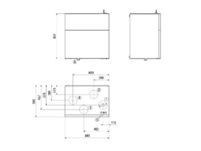 Ma�zeichnung Maico WS 320 KBRET Raumluft System Heizregister