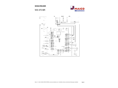 Schaltbild Maico WS 470 BR Raumluft System mit Bypass
