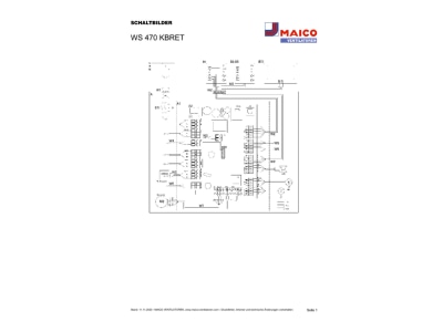 Schaltbild Maico WS 470 KBRET Raumluft System Bypass