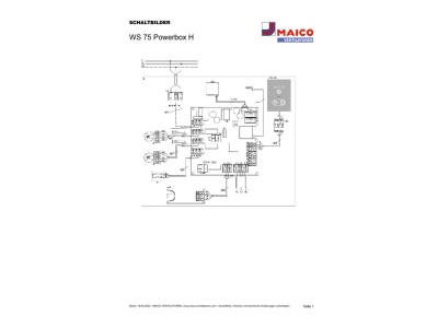 Schaltbild Maico WS 75 Powerbox H Lueftungsgeraet Unterputz