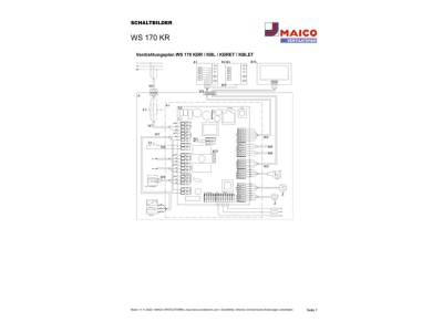 Schaltbild Maico WS 170 KR Raumluft System