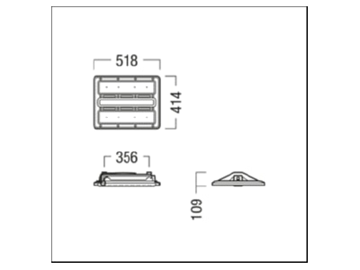 Mazeichnung Zumtobel CR2PL M10k  42187189 LED Hallenleuchte 840 CR2PL M10k 42187189
