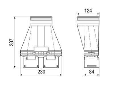 Ma�zeichnung Maico MA AD2 75 Adapter Nennweite 75