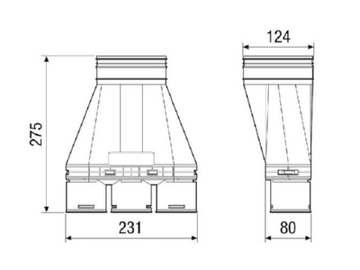 Ma�zeichnung Maico MA AD3 63 Adapter Nennweite 63