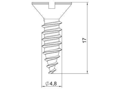 Dimensional drawing 1 OBO DBS BE Accessory for underfloor duct
