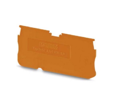 Product image 1 Phoenix D ST 2 5 TWIN 0 8 OG End partition plate for terminal block
