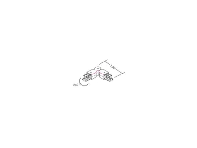 Dimensional drawing Brumberg 88134070 Light track white