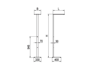 Line drawing Ridi Leuchten LENSES S  0637498 Floor lamp LED not exchangeable white LENSES S 0637498
