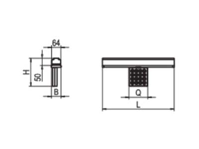 Line drawing Ridi Leuchten VLMF KARO L3500 840M Downlight spot floodlight 16x2 1W
