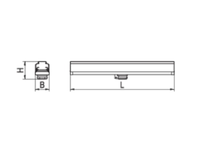 Line drawing Ridi Leuchten VLMF ST 500 5 Socket outlet element for luminaires
