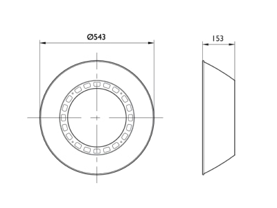 Mazeichnung Philips Licht BY102Z ALU Reflektor ALU