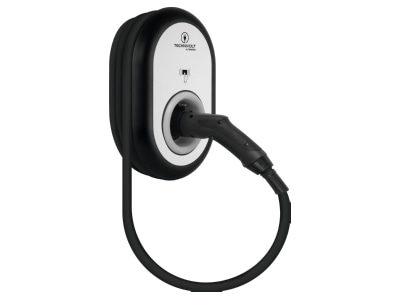 Ansicht rechts TechniSat TECHNIVOLT 101 Wallbox 11kW Typ 2 Ladekabel
