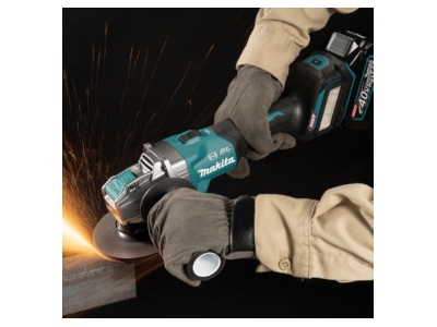 Product image detailed view Makita GA041GM201 Right angle grinder  battery 