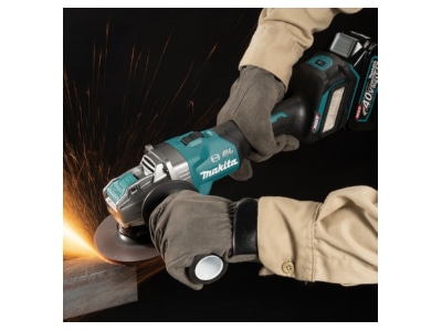 Detailed view Makita GA041GM201 Right angle grinder  battery 