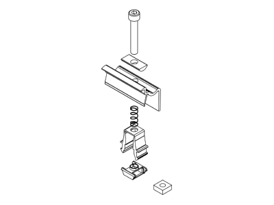 Line drawing 1 K2 Systems 2002514 Termination clamp
