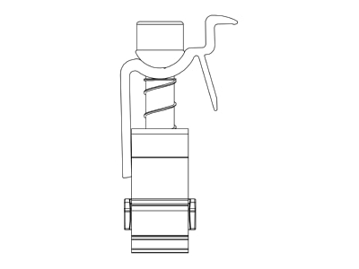 Line drawing 2 K2 Systems 2002514 Termination clamp
