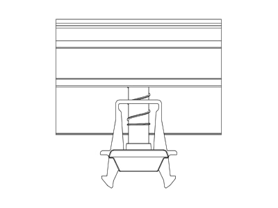Line drawing 3 K2 Systems 2002514 Termination clamp