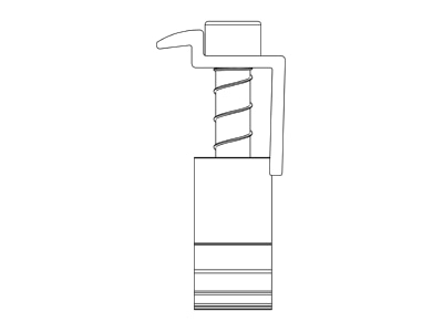 Line drawing 1 K2 Systems 2002610 Termination clamp
