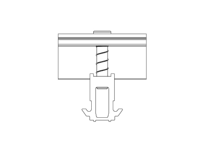 Line drawing 2 K2 Systems 2002610 Termination clamp
