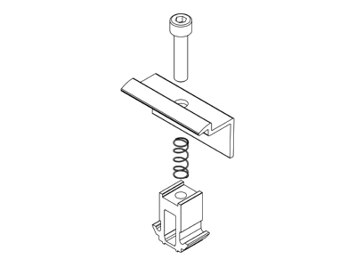 Line drawing 3 K2 Systems 2002610 Termination clamp