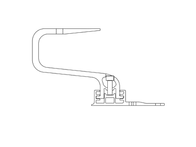 Line drawing 3 K2 Systems 2002390 Photovoltaics roof  facade fastener