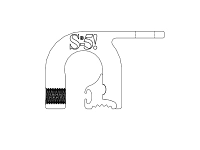 Line drawing 2 K2 Systems 1000888 Photovoltaics roof  facade fastener