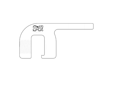Line drawing 1 K2 Systems 1001052 Photovoltaics roof  facade fastener
