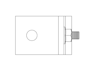Line drawing 2 K2 Systems 2001853 Photovoltaics roof  facade fastener
