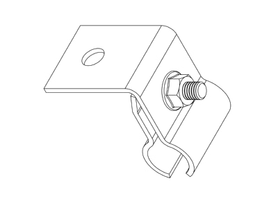 Line drawing 3 K2 Systems 2001853 Photovoltaics roof  facade fastener