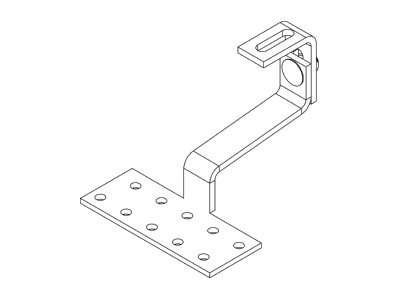 Line drawing 1 K2 Systems 1000125 Photovoltaics roof  facade fastener
