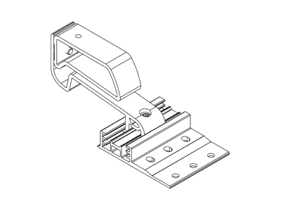Line drawing 1 K2 Systems 2000636 Photovoltaics roof  facade fastener
