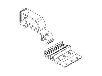 Line drawing 2 K2 Systems 2000636 Photovoltaics roof  facade fastener
