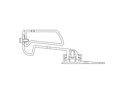 Line drawing 3 K2 Systems 2000636 Photovoltaics roof  facade fastener