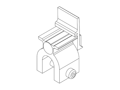 Line drawing 2 K2 Systems 2002859 Photovoltaics roof  facade fastener