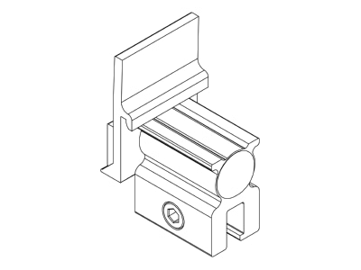 Line drawing 1 K2 Systems 2003024 Photovoltaics roof  facade fastener
