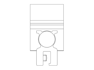 Line drawing 2 K2 Systems 2003024 Photovoltaics roof  facade fastener