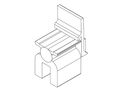 Line drawing K2 Systems 2003083 Photovoltaics roof  facade fastener