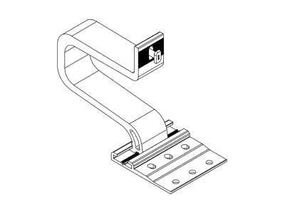 Line drawing 1 K2 Systems 2003155 Photovoltaics roof  facade fastener
