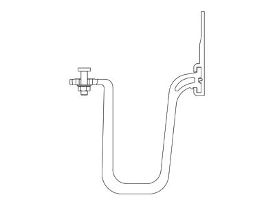 Line drawing 2 K2 Systems 2003155 Photovoltaics roof  facade fastener