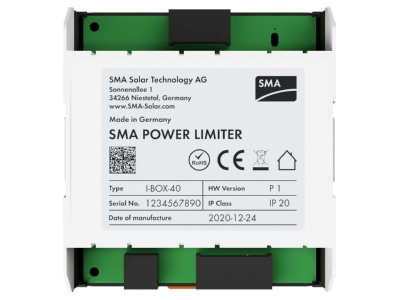 Vorderseite SMA Solar SMA Power Limiter Power Limiter Wechselricht Zubehoer