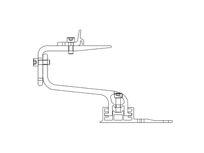 Line drawing 1 K2 Systems 2003144 Photovoltaics roof  facade fastener

