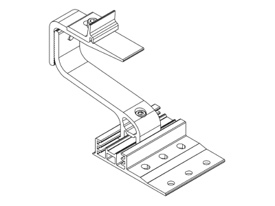 Line drawing 2 K2 Systems 2003144 Photovoltaics roof  facade fastener

