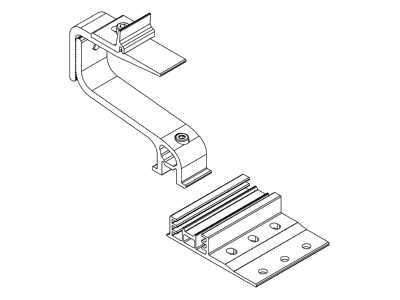 Line drawing 3 K2 Systems 2003144 Photovoltaics roof  facade fastener
