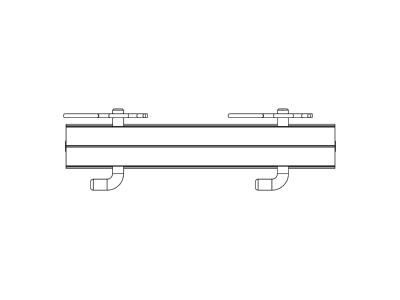 Strichzeichnung 2 K2 Systems 2004123 Schienenverbinder Set Alu  Edelstahl