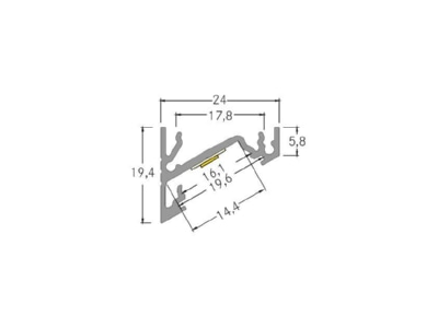 Dimensional drawing Brumberg 53385263 Accessory for luminaires