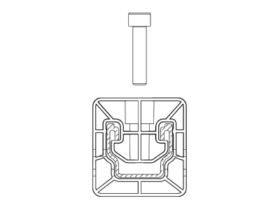 Strichzeichnung K2 Systems 2004129 Dome Speed Spacer Large