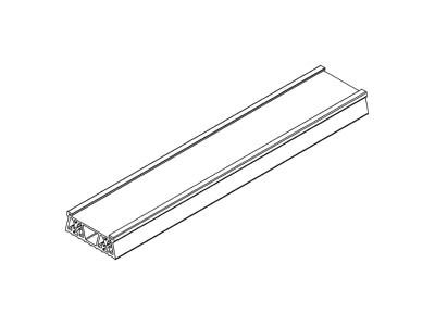 Strichzeichnung 1 K2 Systems 2003126 Mat S Auflagepad f SpeedRail 22  EPDM