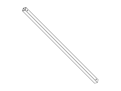 Line drawing K2 Systems 2003266 Solar mounting profile