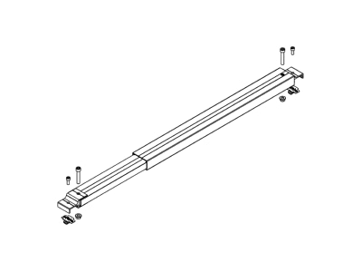 Line drawing 1 K2 Systems 2003384 Photovoltaics roof  facade fastener
