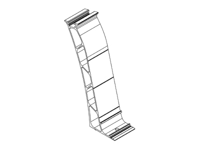 Line drawing 1 K2 Systems 2004174 Photovoltaics roof  facade fastener
